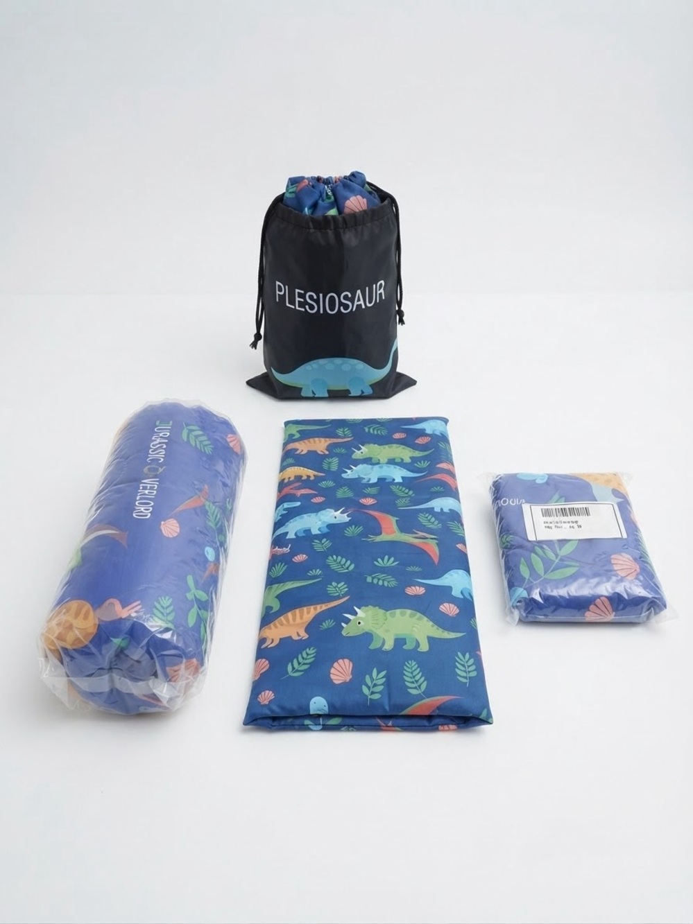 Plesiosaur Blue Kids' Dinosaur Pajama Set